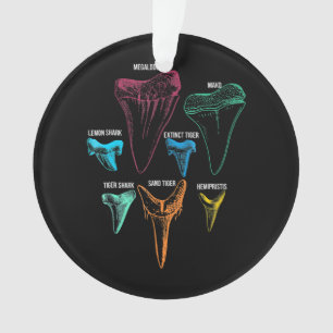 Shark Tooth Hunting Identity Key Ornament