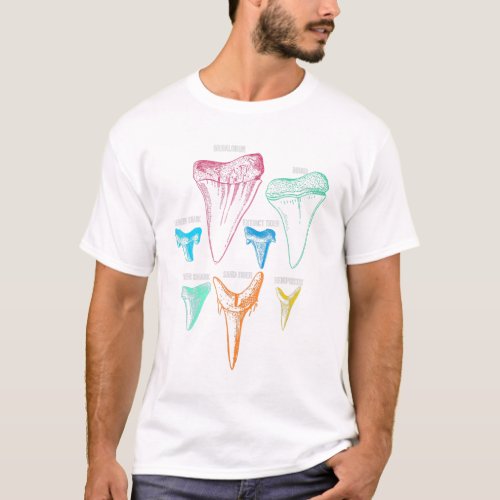 Shark Tooth Hunting Identity Key T_Shirt