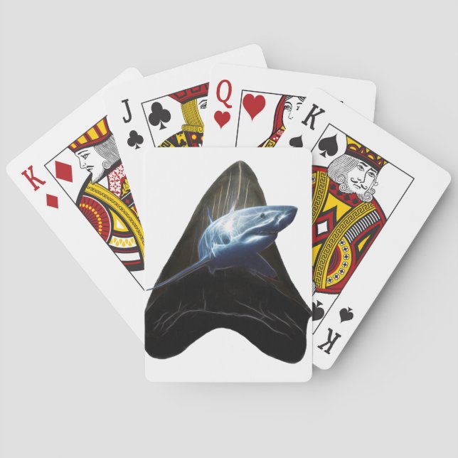 Shark Tooth Poker Cards (Back)