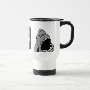 Shark travel mug