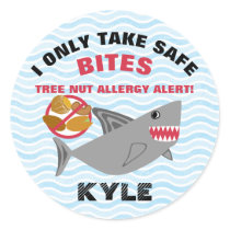 Shark Tree Nut Allergy Alert Stickers