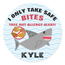 Shark Tree Nut Allergy Alert Stickers