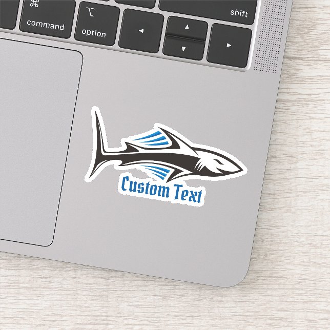 Shark Tribal Icon 1 Sticker (Detail)
