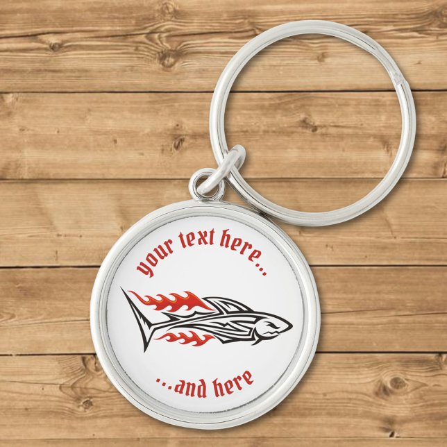 Shark Tribal Icon 2 Keychain (Creator Uploaded)