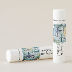 Shark Under The Sea Boy Birthday Lip Balm