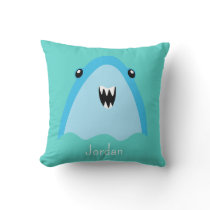 Shark Under The Sea Cute Personalized Pattern Throw Pillow