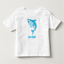 Shark Under The Sea Cute Personalized Toddler T-shirt