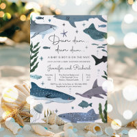 Shark Under the Sea Ocean Animals Baby Shower