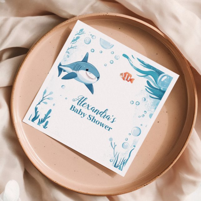Shark Under the Sea Ocean Animals Napkins (Creator Uploaded)