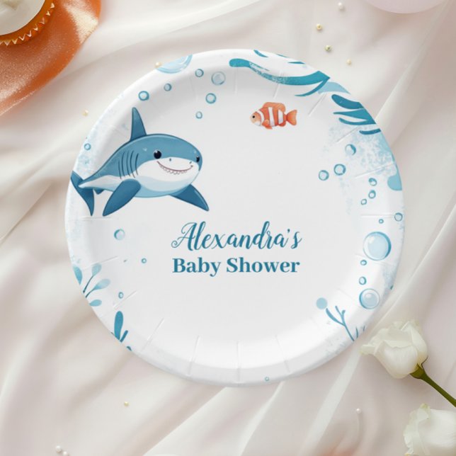 Shark Under the Sea Ocean Animals Paper Plates (Creator Uploaded)