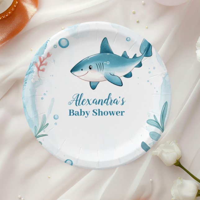 Shark Under the Sea Ocean Animals Paper Plates (Creator Uploaded)