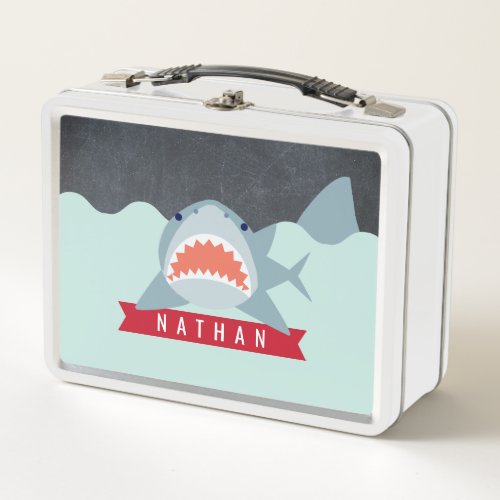 Shark Under the Water Blue Boy Lunch Box