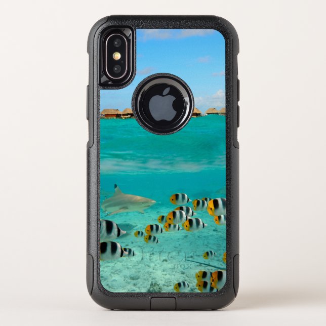 Shark underwater waterproof iPhone X case (Back)