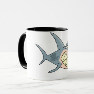 Shark Using a Toothpick Mug