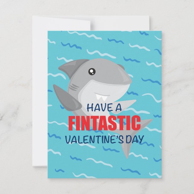 Shark Valentine's Day Card (Front)