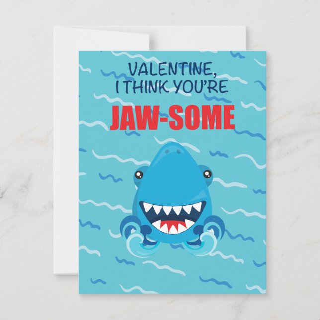 shark valentine's day card (Front)