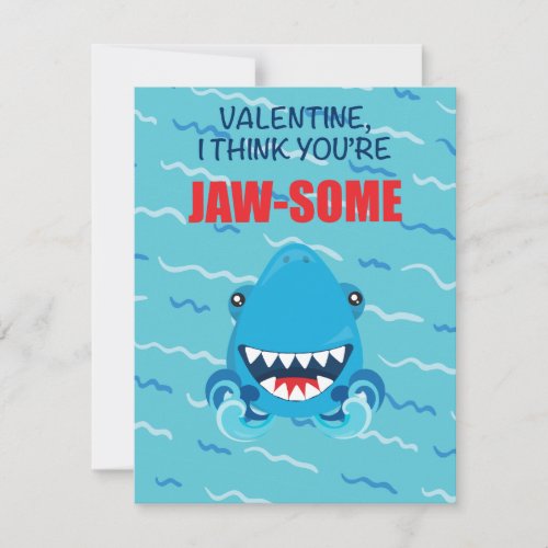 shark valentines day card