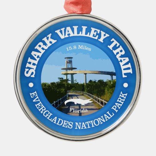Shark Valley cycling c Metal Ornament