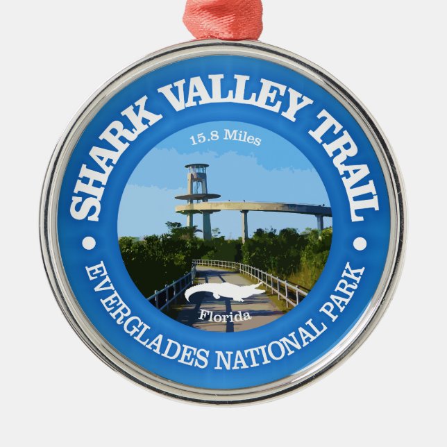 Shark Valley (cycling c) Metal Ornament (Front)