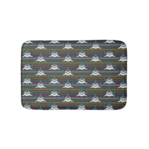 Shark Vintage Colors Funny Sunglasses Sea Animals Bath Mat