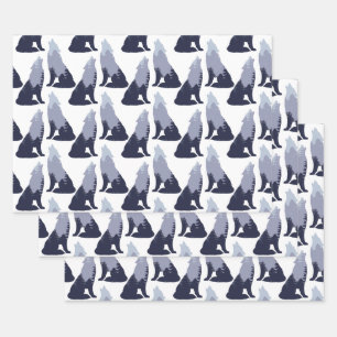 Shark Vintage Colors Funny Sunglasses Sea Animals Wrapping Paper Sheets