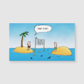 Shark Volleyball Funny Cartoon (Front)