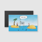Shark Volleyball Funny Cartoon (Front/Back)