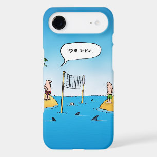 Shark Volleyball Funny Cartoon iPhone 17 Air Case