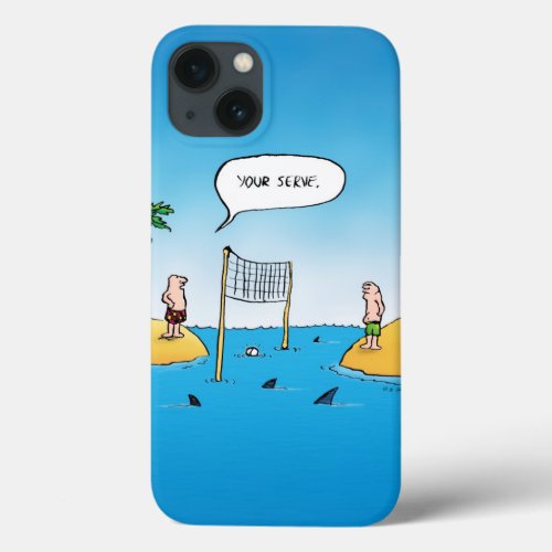 Shark Volleyball Funny Cartoon iPad Case