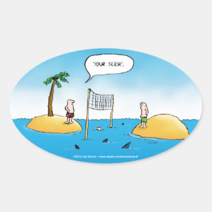 Volleyball Cartoon Stickers - 10 Results | Zazzle