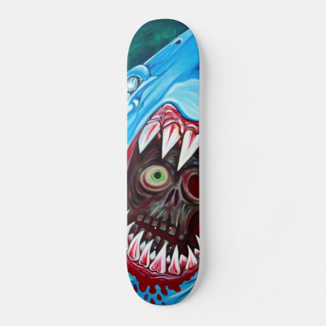 Shark VS Zombie Skateboard (Front)