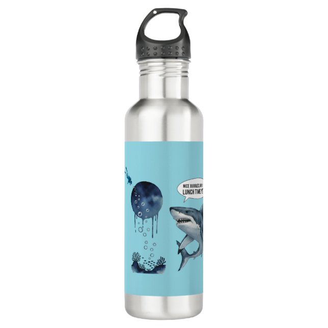 Shark water bottel  stainless steel water bottle (Front)