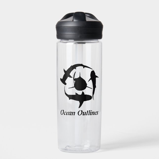 Shark Water Bottle (Front)