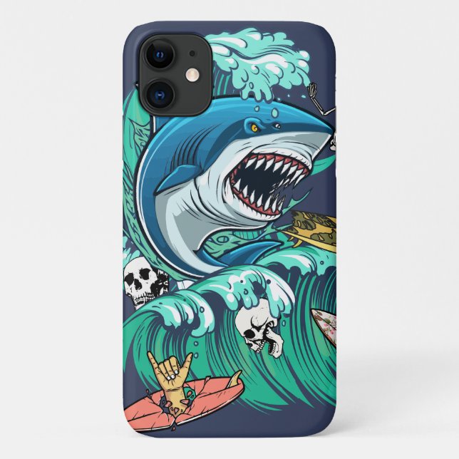 Shark wave Case-Mate iPhone case (Back)