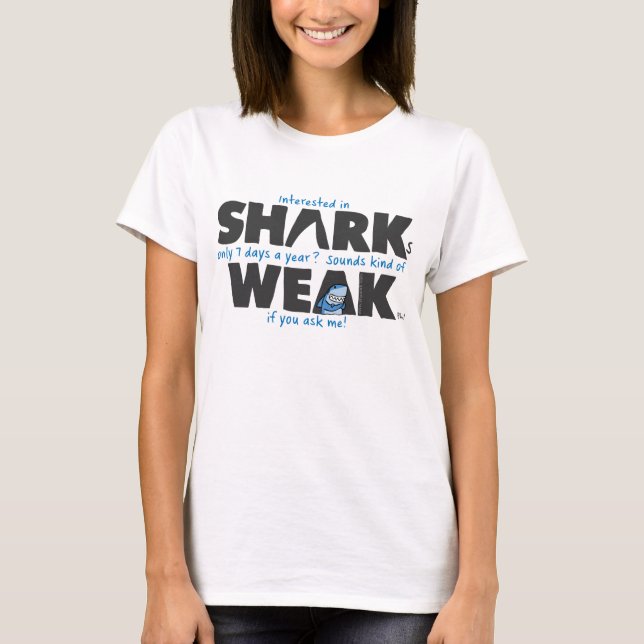 Shark weak white t-shirt (Front)