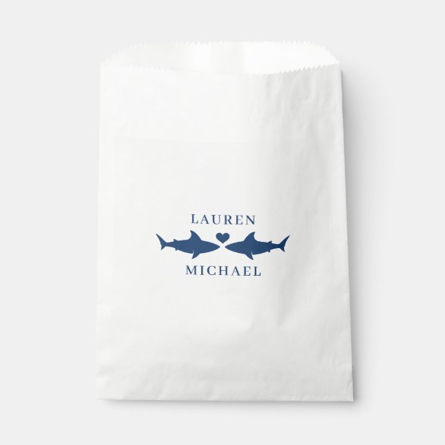 Shark Wedding  Favor Bag (Front)