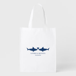 Shark Wedding Reusable Grocery Bag