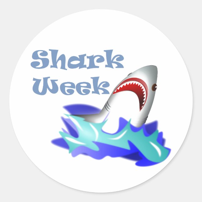 Shark Week Classic Round Sticker (Front)