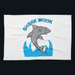 Shark Week Kitchen Towel<br><div class="desc">The shark is the apex predator in the sea.</div>