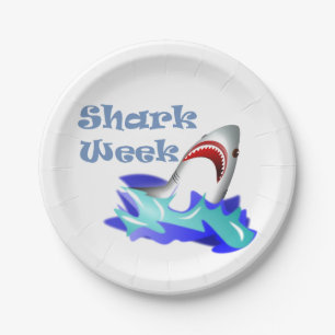 Shark Week Paper Plates