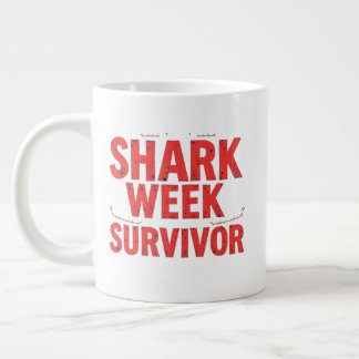 Shark Week Survivor Giant Coffee Mug
