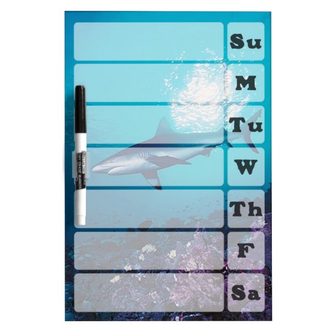 Shark Weekly Planner Dry-Erase Board (Front)