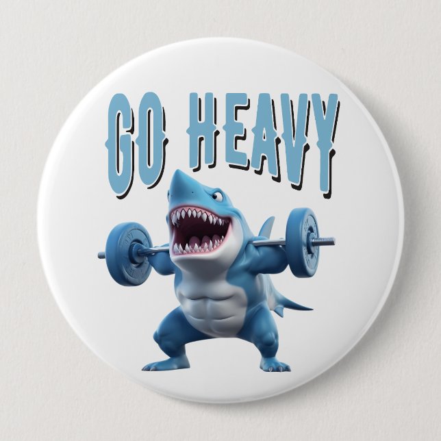 Shark Weight lifting Go Heavy Button (Front)