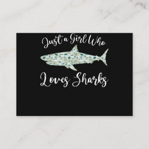 Shark Whale Zoo Keeper Girls Women Gift Ocean Business Card