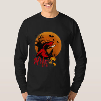 Shark What Creepy Black Shark Halloween Costume T-Shirt