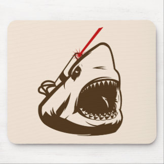 Shark with a Frickin' Laser Beam Mouse Pad