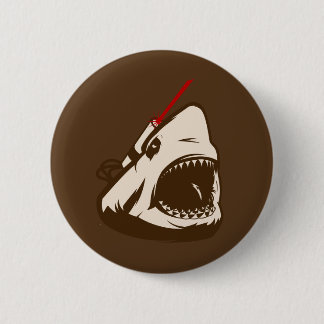 Shark with a Frickin' Laser Beam Pinback Button