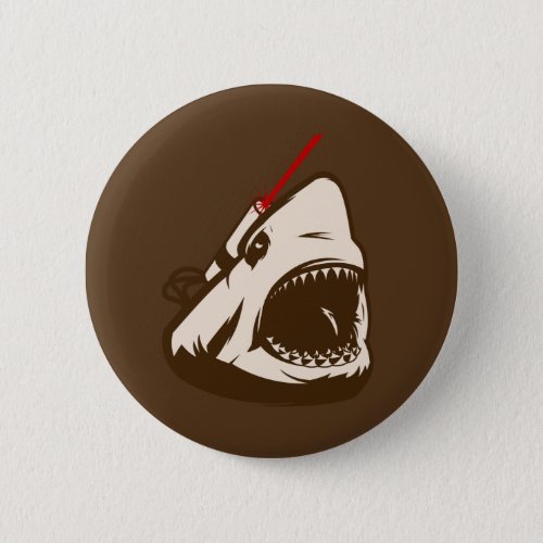 Shark with a Frickin Laser Beam Pinback Button