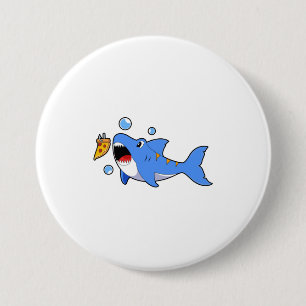 Shark with Pizza as Bait Button
