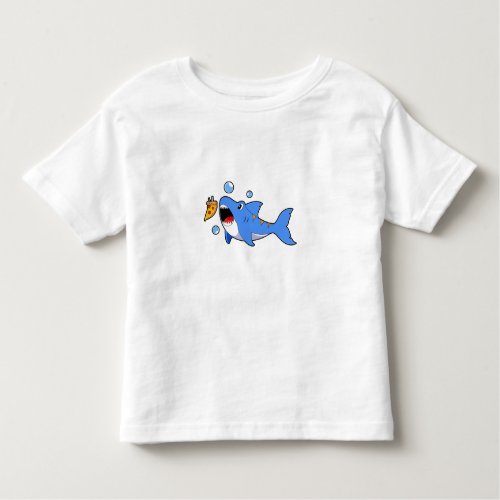 Shark with Pizza as Bait Toddler T_shirt